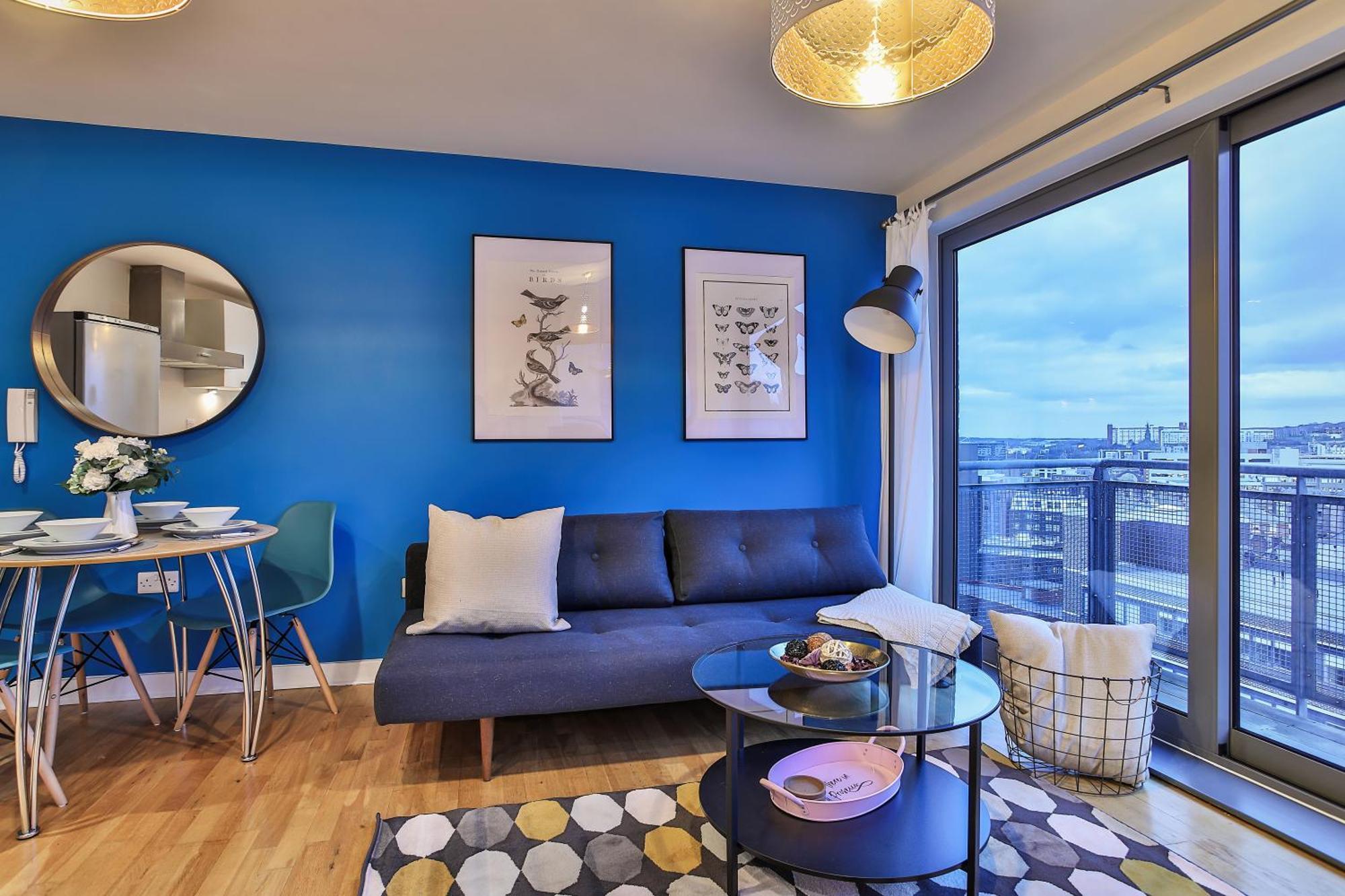 שפילד Skyview Apartment By Noknokstay - City Centre With Parking - Group, Family, Business מראה חיצוני תמונה