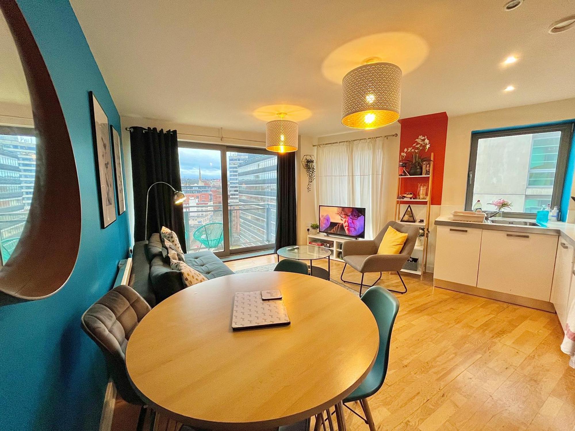 שפילד Skyview Apartment By Noknokstay - City Centre With Parking - Group, Family, Business מראה חיצוני תמונה